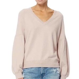 360 Cashmere Mabel Cotton/Cashmere Pullover Sweater Pink Size Small